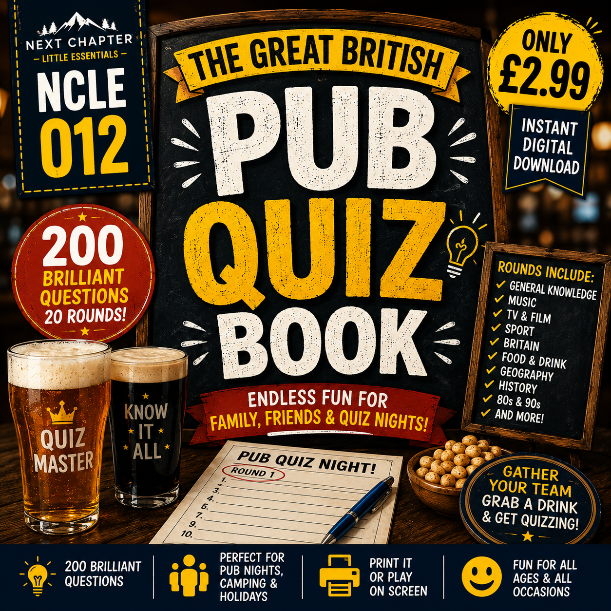 NCLE 012 — The Great British Pub Quiz Book 🇬🇧